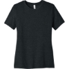 Custom BELLA+CANVAS Womens Relaxed CVC Tee Dark Gray Heather