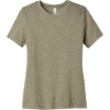 Custom BELLA+CANVAS Womens Relaxed CVC Tee Heather Stone Beige