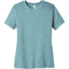 Custom BELLA+CANVAS Womens Relaxed CVC Tee Heather Blue Lagoon
