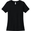Custom BELLA+CANVAS Womens Relaxed CVC Tee Solid Black Blend
