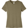 Custom BELLA+CANVAS Womens Relaxed Triblend Tee OliveTB