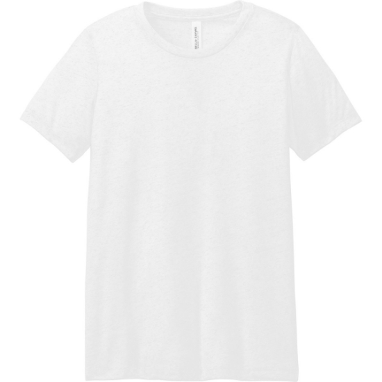 Custom BELLA+CANVAS Womens Relaxed Triblend Tee SolidWhtTB