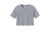 Custom BELLA+CANVAS Womens Jersey Crop Tee Athletic Heather Gray
