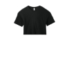 Custom BELLA+CANVAS Womens Jersey Crop Tee Black