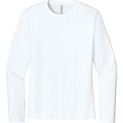 Custom BELLA+CANVAS Womens Jersey Long Sleeve Tee White
