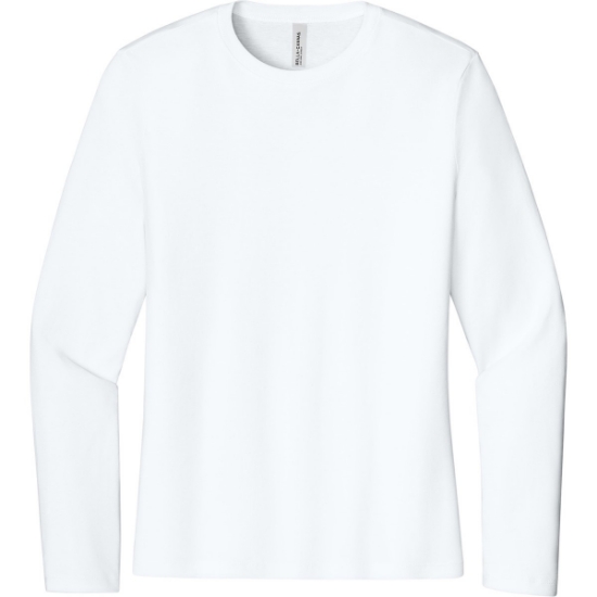 Custom BELLA+CANVAS Womens Jersey Long Sleeve Tee White