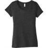 Custom BELLA+CANVAS Womens Triblend Short Sleeve Tee. Char-Blk TB