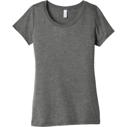 Custom BELLA+CANVAS Womens Triblend Short Sleeve Tee. Grey TB