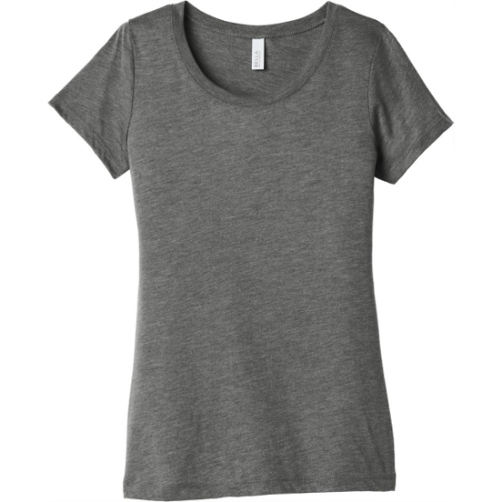 Custom BELLA+CANVAS Womens Triblend Short Sleeve Tee. Grey TB