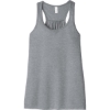 Custom BELLA+CANVAS Womens Flowy Racerback Tank. Athletic Heather Gray