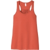 Custom BELLA+CANVAS Womens Flowy Racerback Tank. Coral