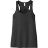 Custom BELLA+CANVAS Womens Flowy Racerback Tank. Dark Grey
