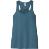 Custom BELLA+CANVAS Womens Flowy Racerback Tank. Ht Deep Teal