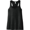 Custom BELLA+CANVAS Womens Flowy Racerback Tank. Sld Black Slub
