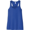 Custom BELLA+CANVAS Womens Flowy Racerback Tank. True Royal