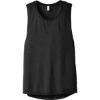 Custom BELLA+CANVAS Womens Flowy Scoop Muscle Tank. Black Ht