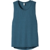 Custom BELLA+CANVAS Womens Flowy Scoop Muscle Tank. Ht Deep Teal