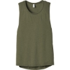 Custom BELLA+CANVAS Womens Flowy Scoop Muscle Tank. Ht Olive