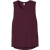 Custom BELLA+CANVAS Womens Flowy Scoop Muscle Tank. Maroon