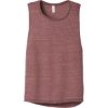 Custom BELLA+CANVAS Womens Flowy Scoop Muscle Tank. Mauve Marble