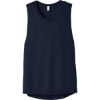 Custom BELLA+CANVAS Womens Flowy Scoop Muscle Tank. Midnight