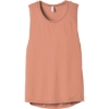 Custom BELLA+CANVAS Womens Flowy Scoop Muscle Tank. Sunset