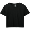 Custom BELLA+CANVAS Womens Flowy Cropped Tee Black