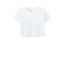 Custom BELLA+CANVAS Womens Flowy Cropped Tee White