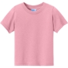 Custom Port & Co Infant Core Cotton Tee. Candy Pink