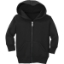 Custom Port & Co Infant Core Fleece Full-Zip Hooded Sweatshirt. Jet Black