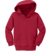 Custom Port & Co Toddler Core Fleece Pullover Hooded Sweatshirt. Red