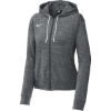 Custom Nike Womens Gym Vintage Full-Zip Hoodie Team Anthracite Gray