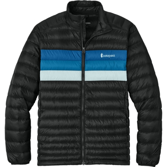 Custom Cotopaxi Fuego Down Jacket Black/Atlantic Blue