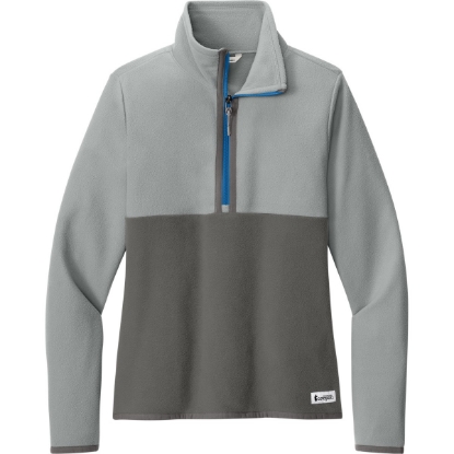 Custom Cotopaxi Womens Amado 1/2-Zip Fleece Smoke Gray/Cinder Gray