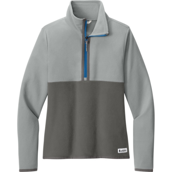 Custom Cotopaxi Womens Amado 1/2-Zip Fleece Smoke Gray/Cinder Gray