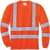 Custom CornerStone - ANSI 107 Class 3 Long Sleeve Snag-Resistant Reflective T-Shirt. Safety Orange/Reflective Silver