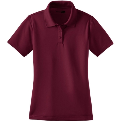 Custom CornerStone Womens Select Snag-Proof Polo. Maroon Red
