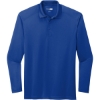 Custom CornerStone Select Lightweight Snag-Proof Long Sleeve Polo Royal Blue