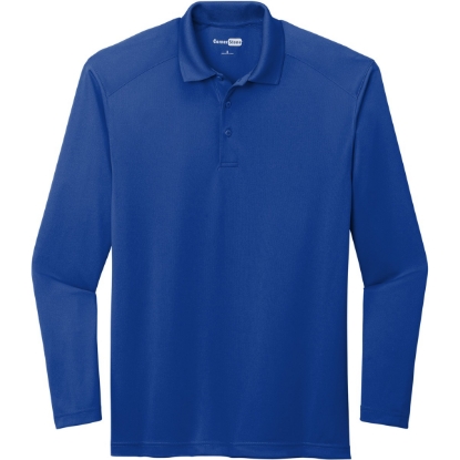 Custom CornerStone Select Lightweight Snag-Proof Long Sleeve Polo Royal Blue