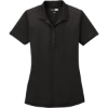 Custom CornerStone Womens Select Lightweight Snag-Proof Polo. Black