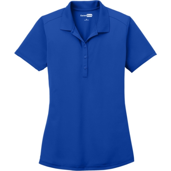 Custom CornerStone Womens Select Lightweight Snag-Proof Polo. Royal Blue