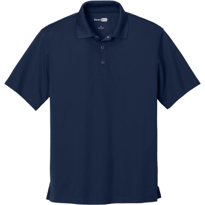 Custom CornerStone Micropique Gripper Polo. True Navy Blue