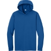 Custom CornerStone Workwear Pro Long Sleeve Hooded Tee Royal Blue