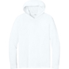Custom CornerStone Workwear Pro Long Sleeve Hooded Tee White