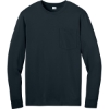 Custom CornerStone Workwear Pro Long Sleeve Pocket Tee Navy Blue