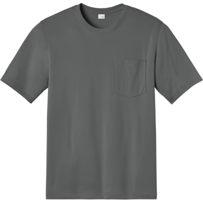 Custom CornerStone Workwear Pro Short Sleeve Pocket Tee MetalGrey