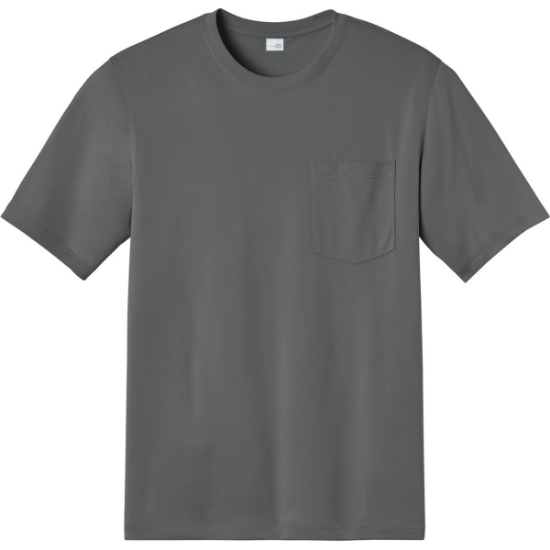 Custom CornerStone Workwear Pro Short Sleeve Pocket Tee MetalGrey