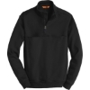 Custom CornerStone 1/2-Zip Job Shirt. Black