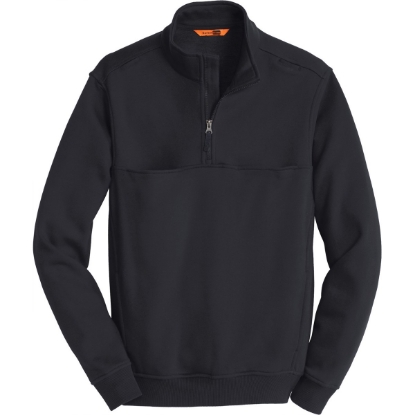 Custom CornerStone 1/2-Zip Job Shirt. Dark Navy Blue