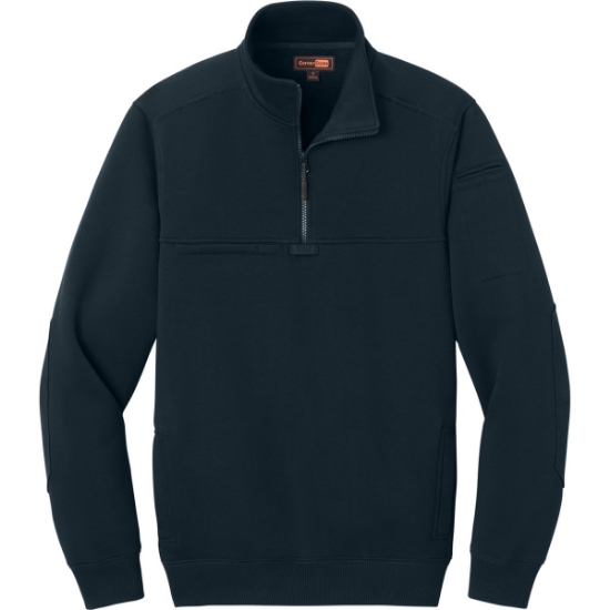 Custom CornerStone 12-Oz. Tough Fleece Job Shirt Navy Blue